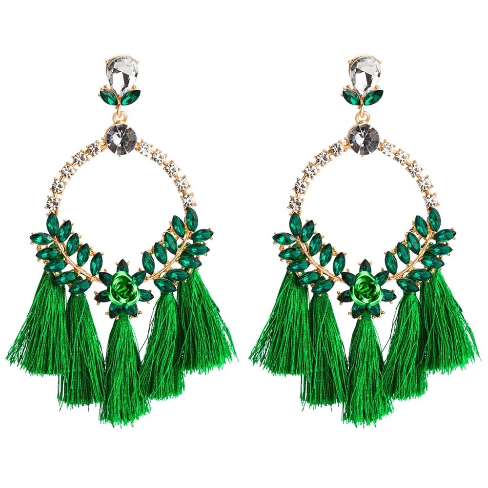 Green Fashion Bohemian Earrings